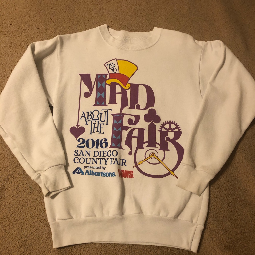 Ladies Sweater San Diego Fair Logo Hanes Brand